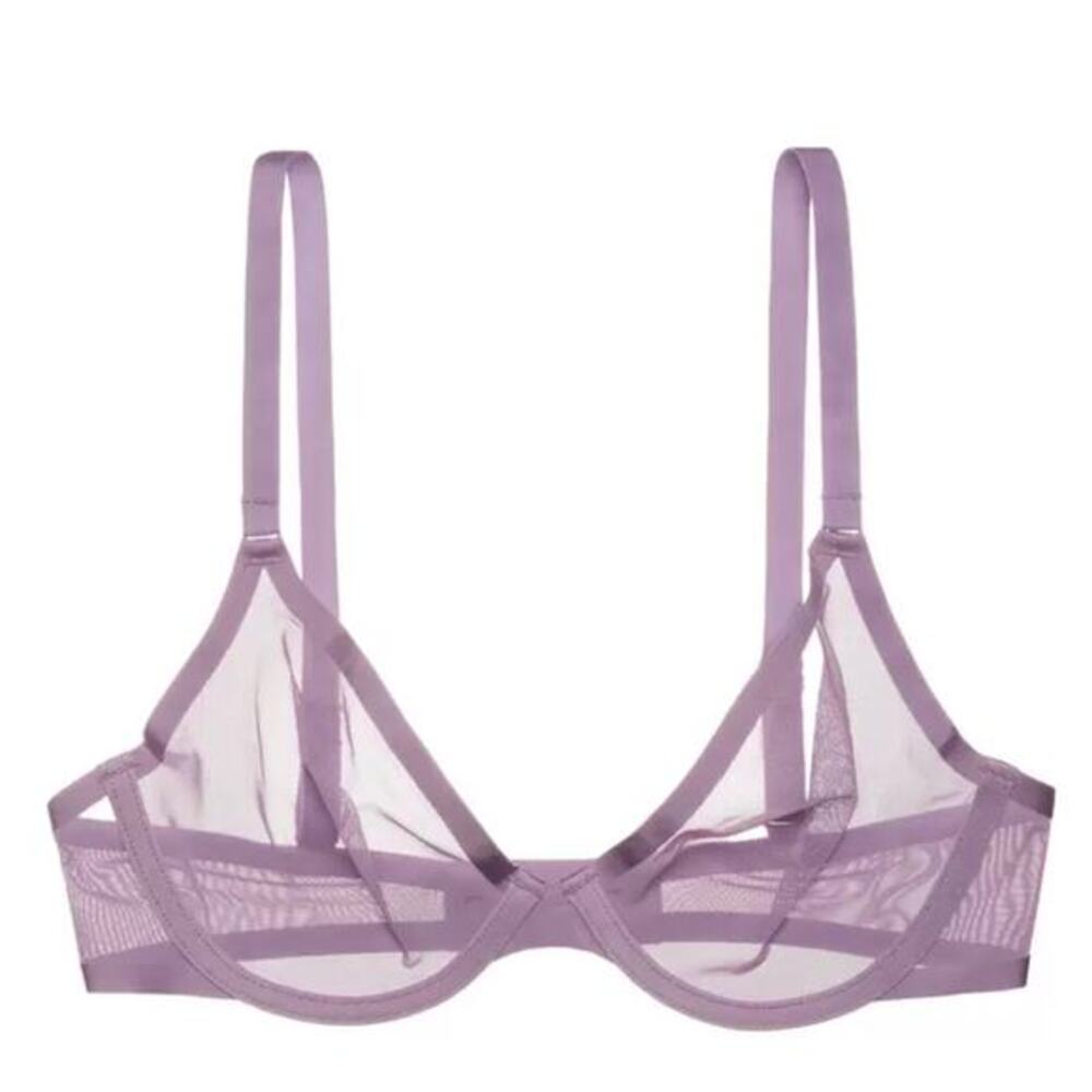 CUUP the plunge‎ light purple mesh underwire bra